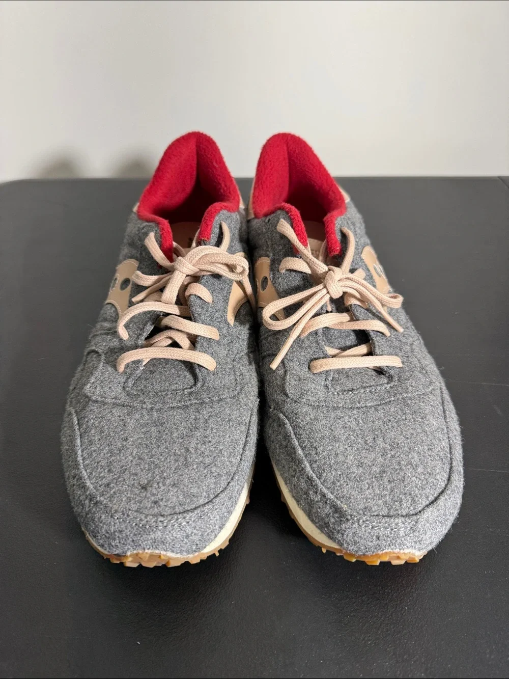 NEW Saucony mens 12 grey DXN trainer lodge pack wool sneaker shoes NWOB